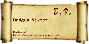 Drágus Viktor névjegykártya
